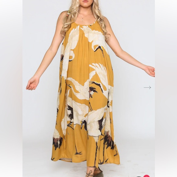 Aratta Dresses & Skirts - Cranes of Heaven Maxi Dress